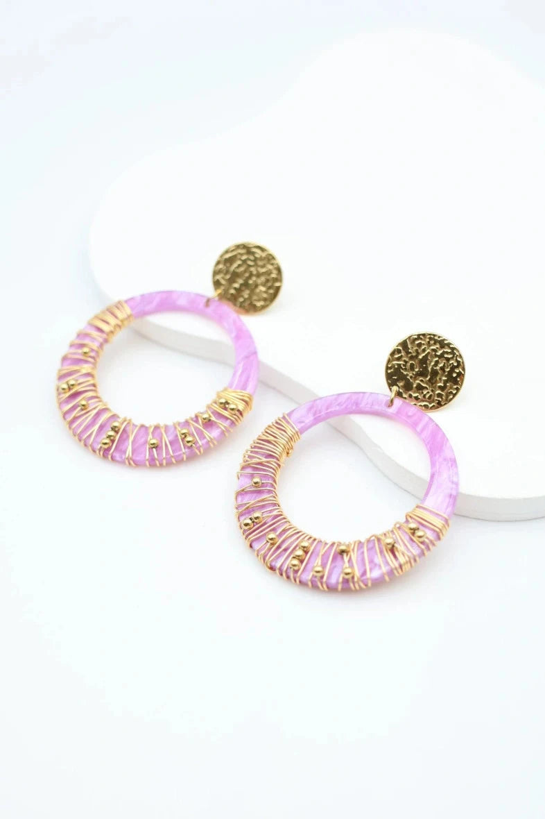 Boucles d’oreilles en acier inoxydable