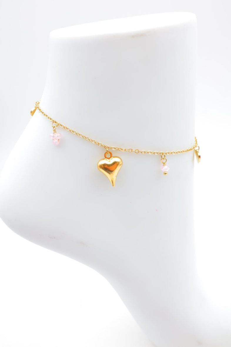 Chaîne de cheville en acier inoxydable - ROSE