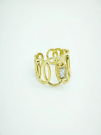 Bague en acier inoxydable ajustable - BLANC
