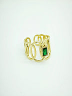 Bague en acier inoxydable ajustable - VERT