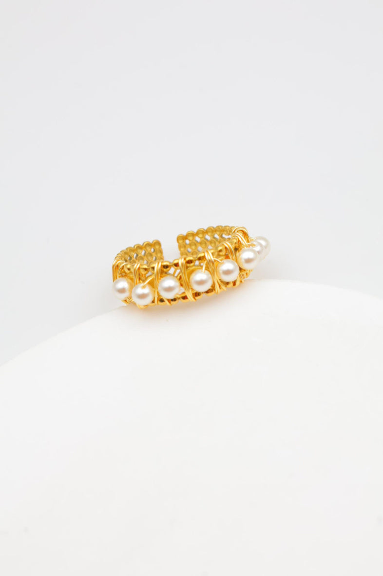 Bague en acier inoxydable ajustable - BLANC