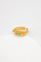 Bague en acier inoxydable ajustable - MULTICOLORE