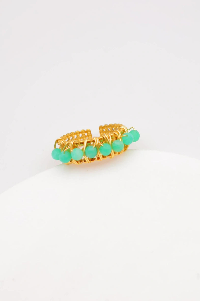 Bague en acier inoxydable ajustable - VERT