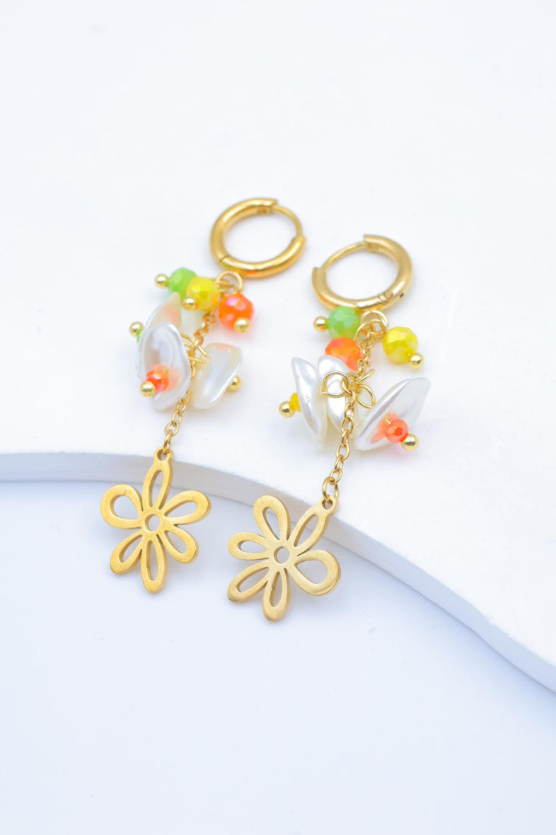 Boucles d'oreilles en acier inoxydable - MULTICOLORE