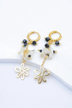 Boucles d'oreilles en acier inoxydable - NOIR