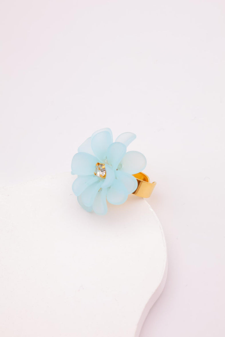 Bague en acier inoxydable ajustable - BLEU