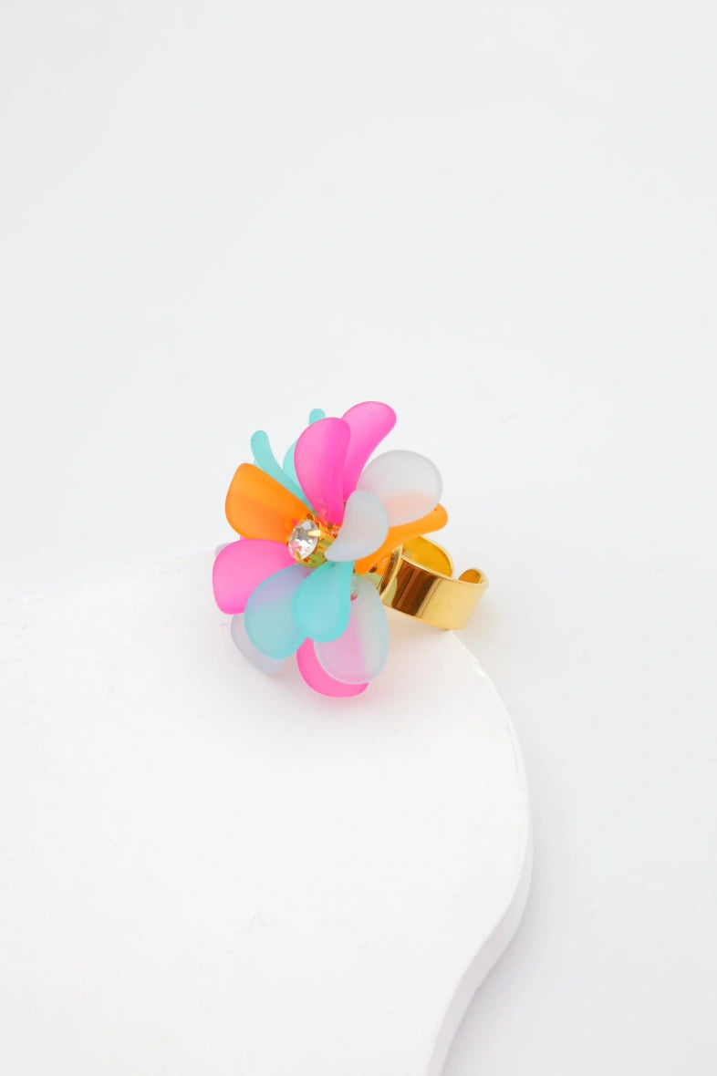 Bague en acier inoxydable ajustable - MULTICOLORE