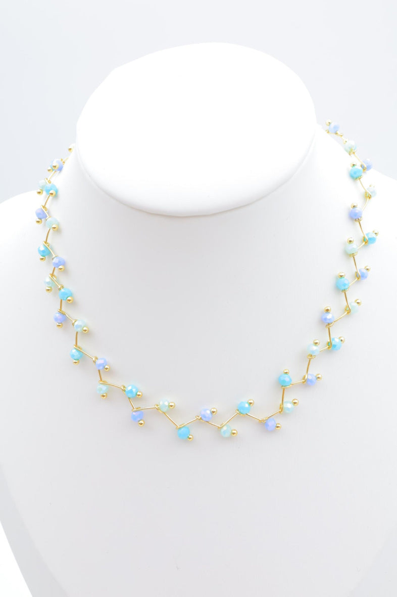 Collier en acier inoxydable - BLEU