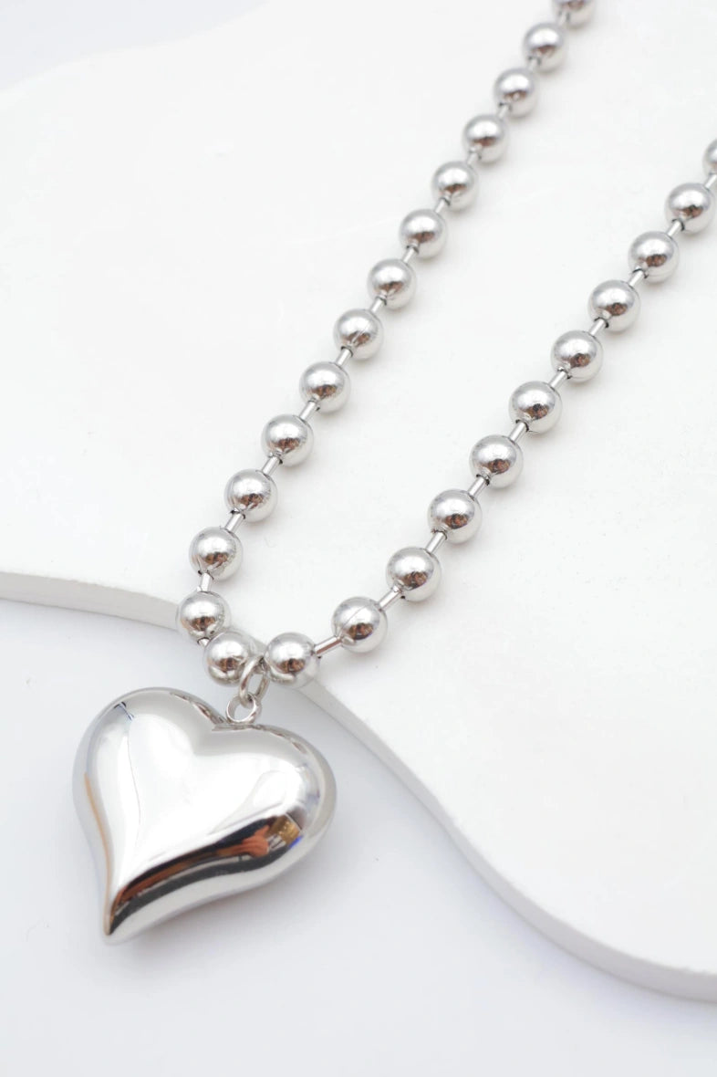Collier en acier inoxydable - ARGENT