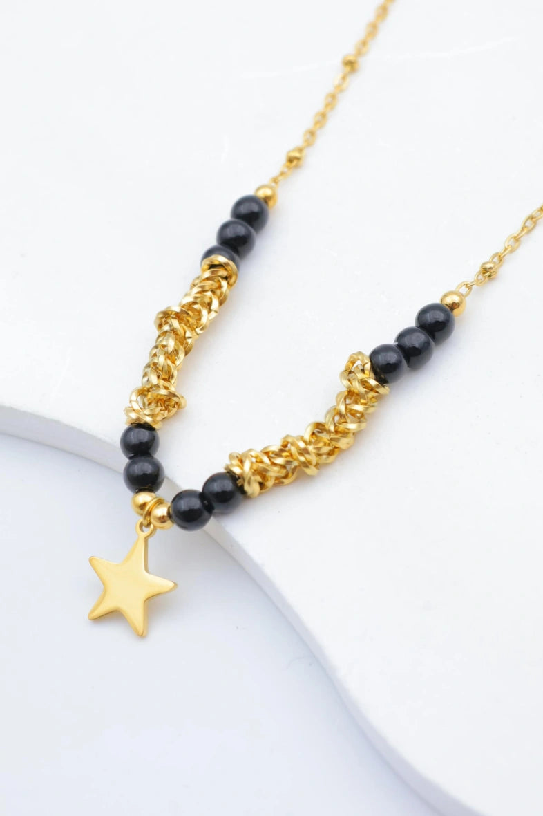 Collier en acier inoxydable - NOIR