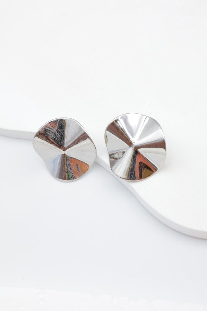 Boucles d'oreilles en acier inoxydable - ARGENT