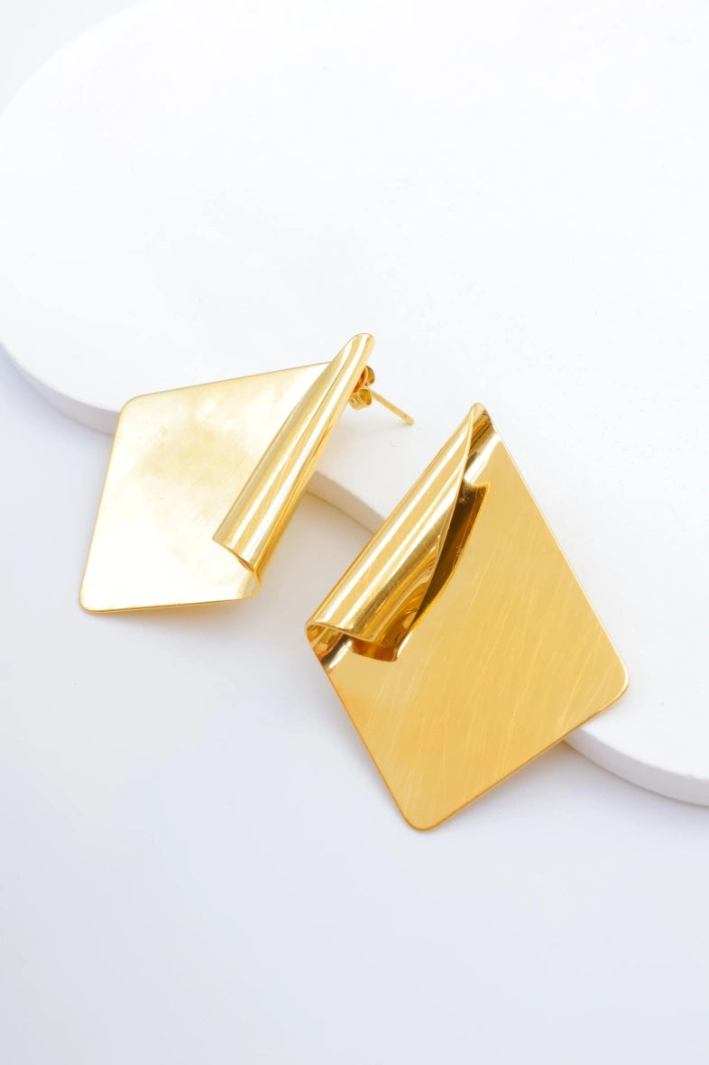 Boucles d'oreilles en acier inoxydable - DORÉ