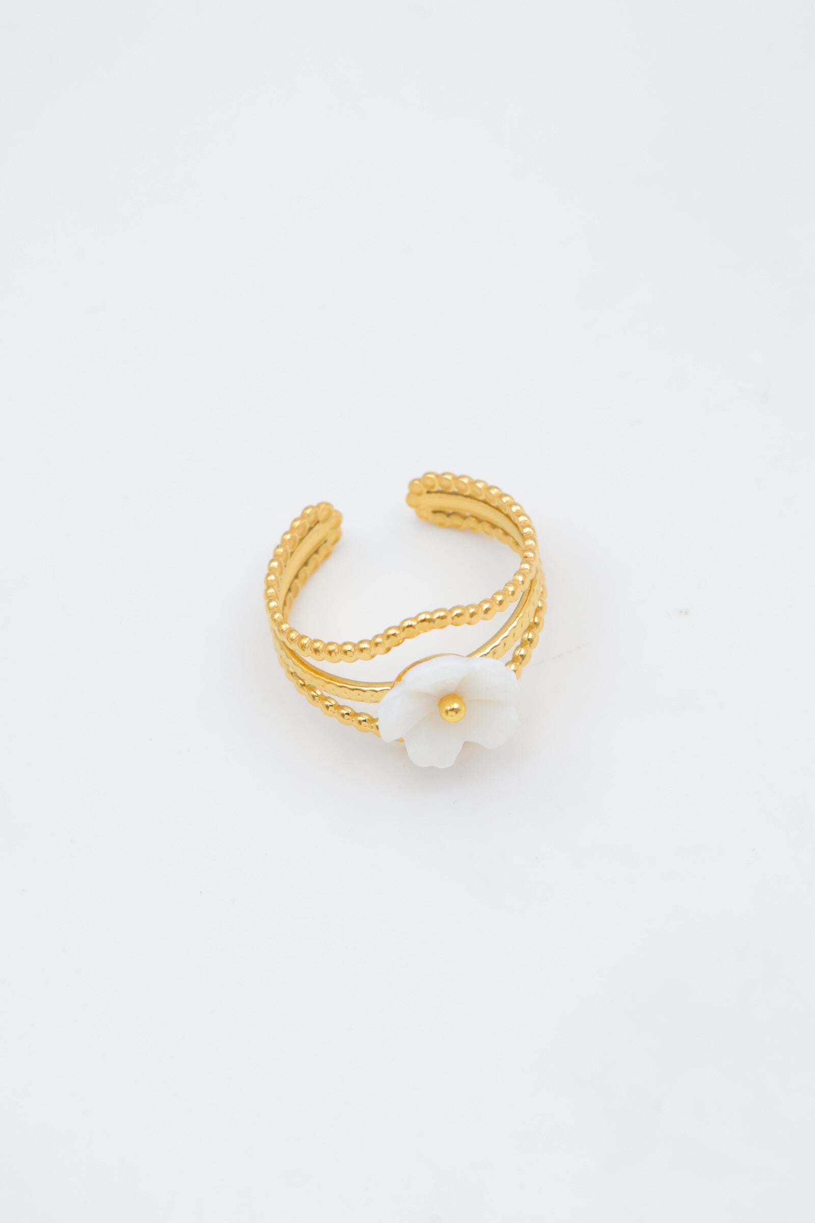 Bague en acier inoxydable ajustable - DORÉ