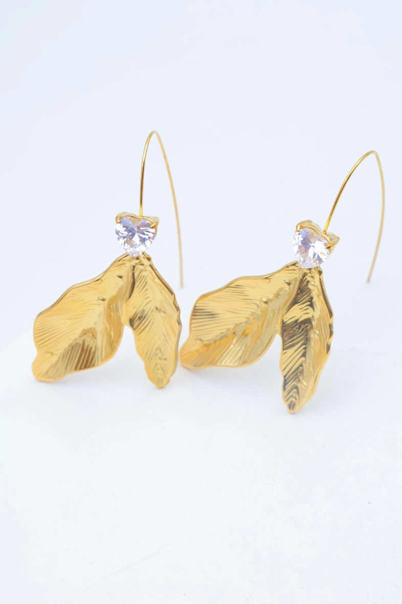 Boucles d'oreilles en acier inoxydable - DORÉ