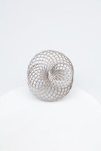 Bague en acier inoxydable ajustable - ARGENT