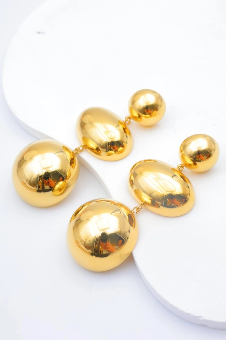 Boucles d'oreilles en acier inoxydable - DORÉ