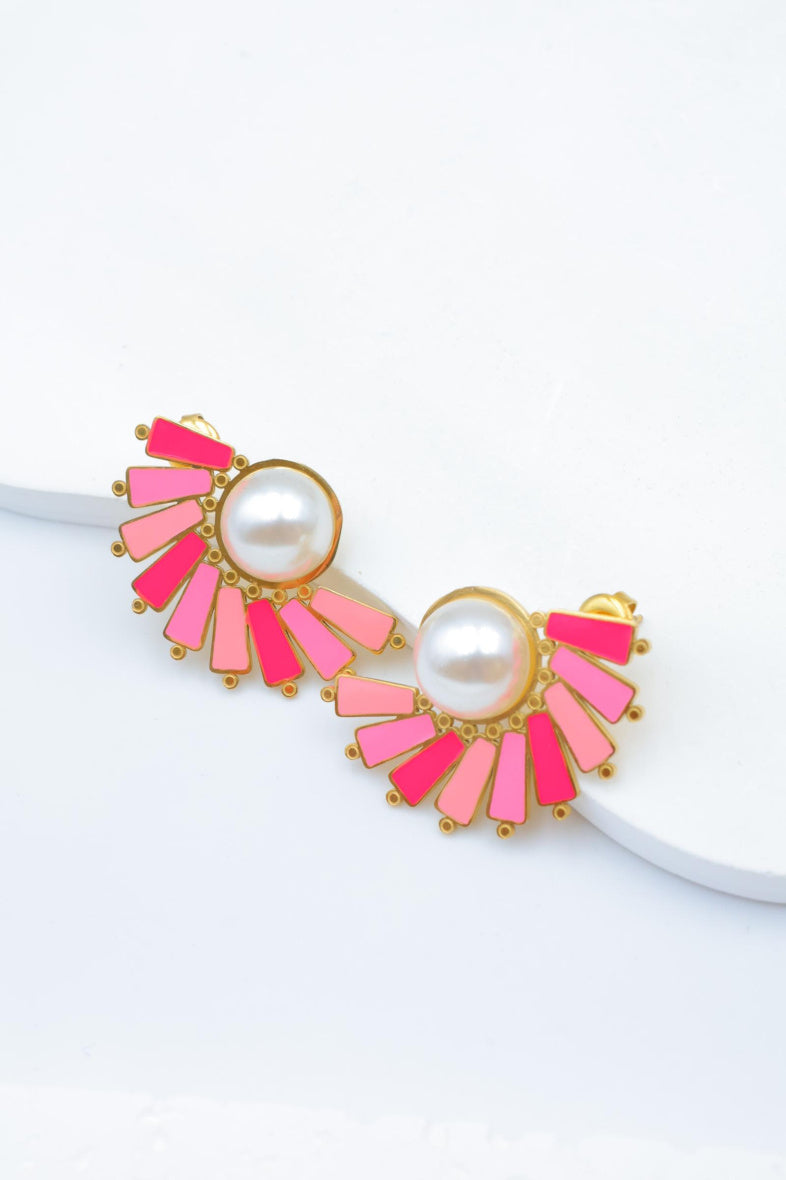 Boucles d'oreilles en acier inoxydable - ROSE