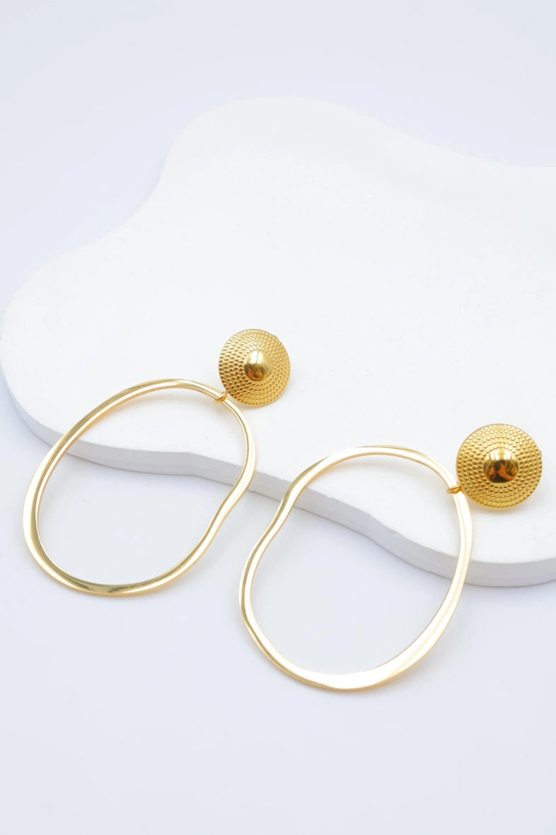 Boucles d'oreilles en acier inoxydable - DORÉ