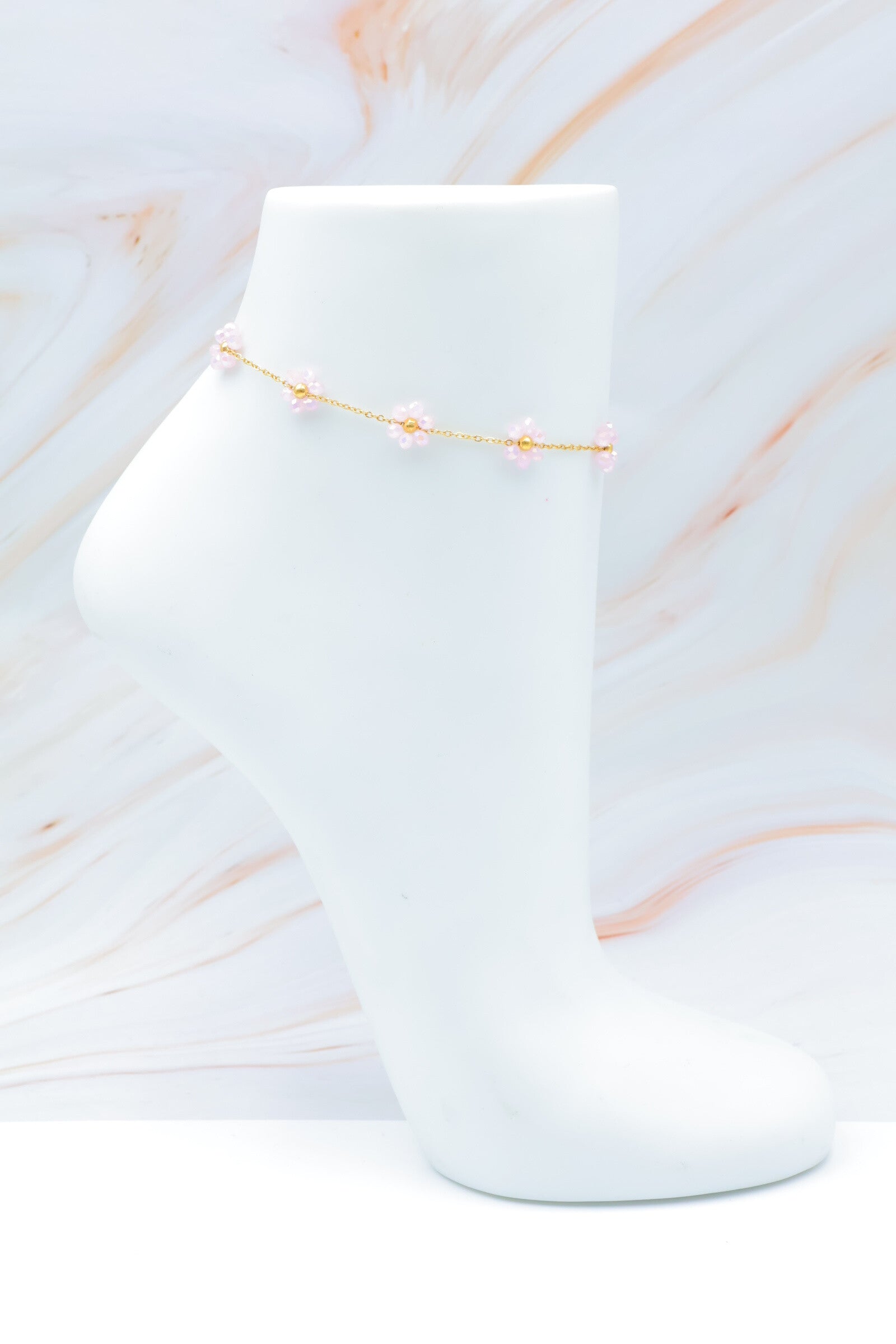Chaîne de cheville en acier inoxydable - ROSE