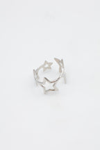 Bague en acier inoxydable ajustable - ARGENT