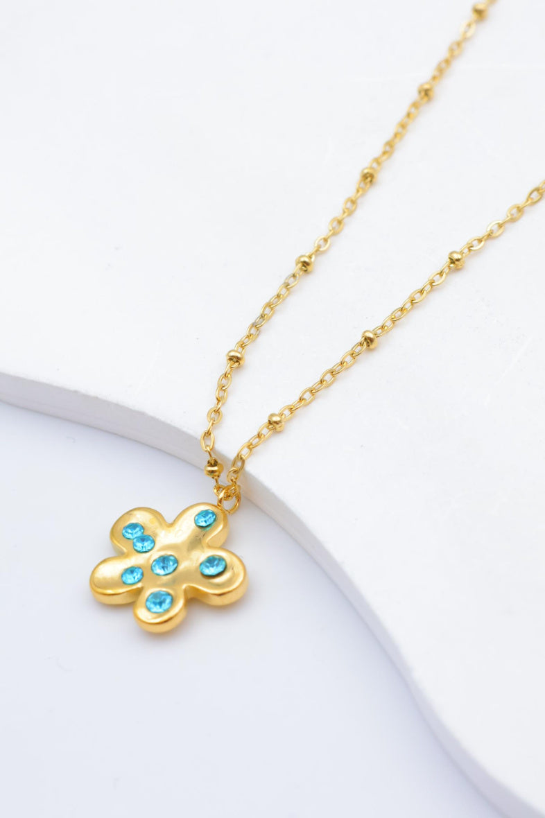 Collier en acier inoxydable - BLEU
