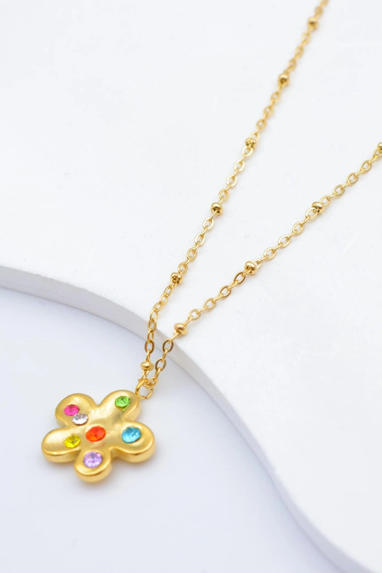 Collier en acier inoxydable - MULTICOLORE