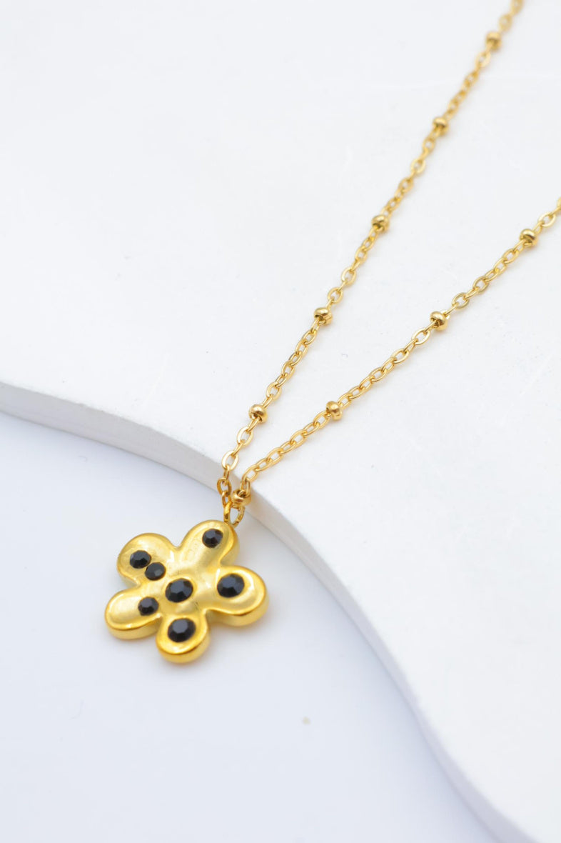 Collier en acier inoxydable - NOIR