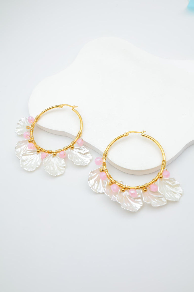 Boucles d'oreilles en acier inoxydable - ROSE