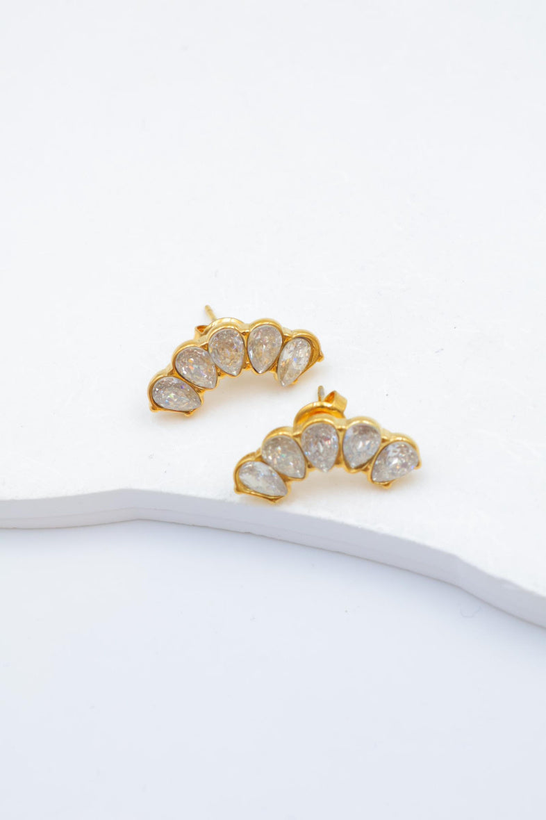 Boucles d'oreilles en acier inoxydable - DORÉ