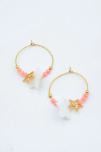 Boucles d'oreilles en acier inoxydable - ORANGE
