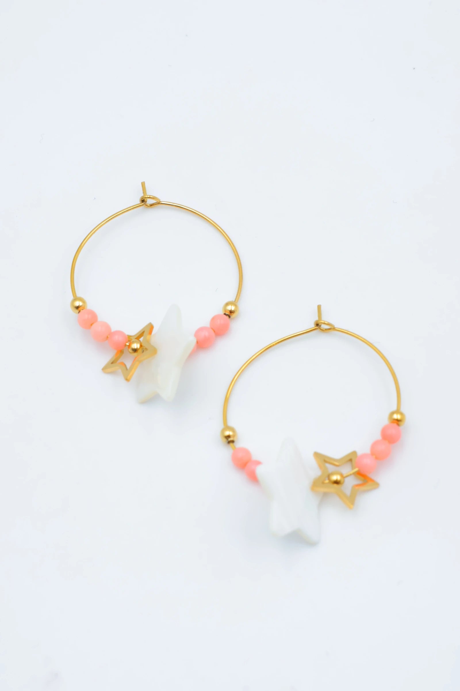 Boucles d'oreilles en acier inoxydable - ORANGE