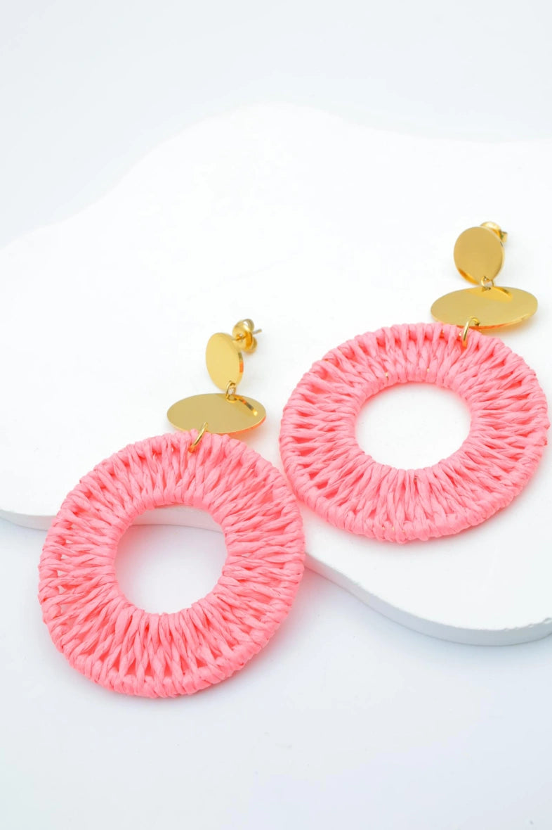 Boucles d'oreilles en acier inoxydable - ROSE