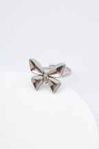 Bague en acier inoxydable ajustable - ARGENT