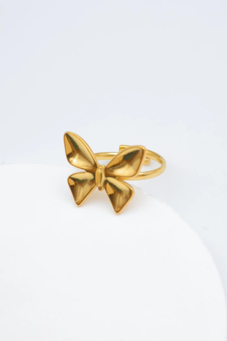 Bague en acier inoxydable ajustable - DORÉ
