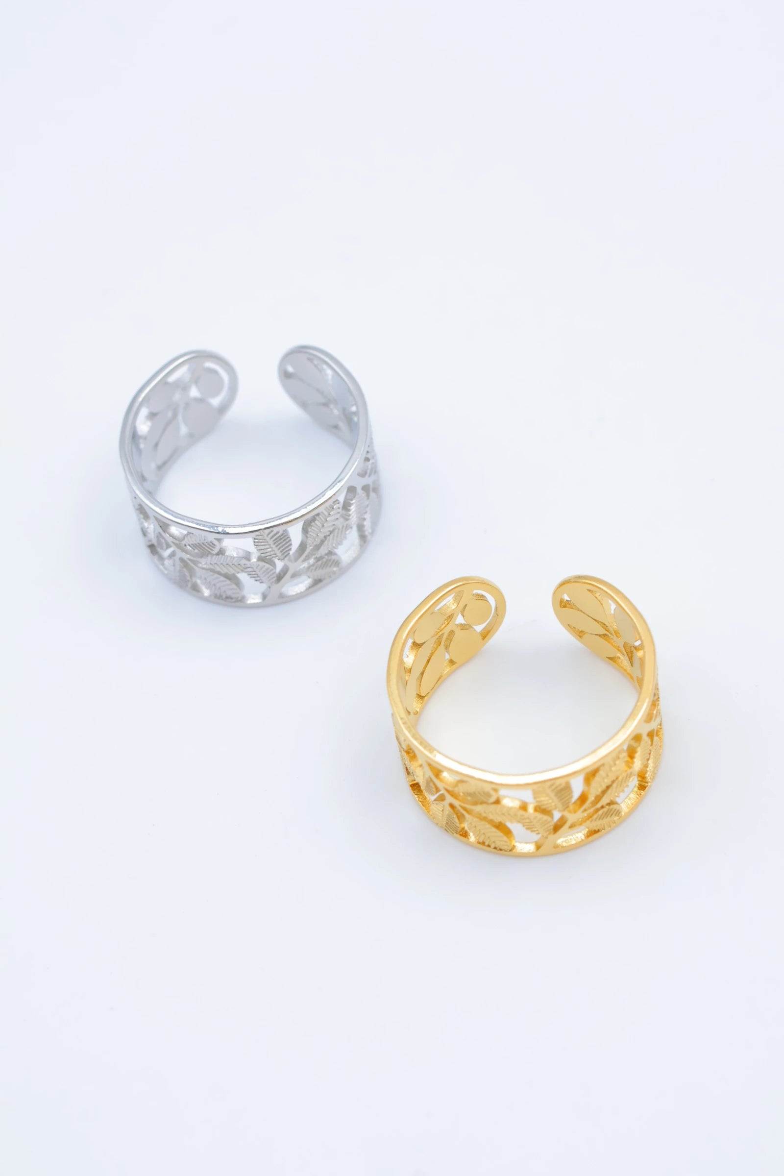 Bague en acier inoxydable ajustable - DORÉ