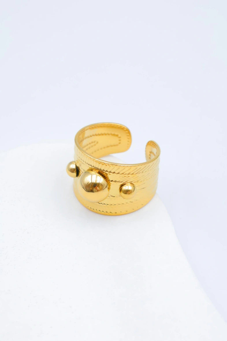 Bague en acier inoxydable ajustable - DORÉ