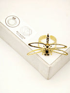 Bague en acier inoxydable ajustable - NOIR