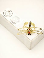 Bague en acier inoxydable ajustable - ORANGE