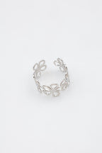Bague en acier inoxydable ajustable - ARGENT