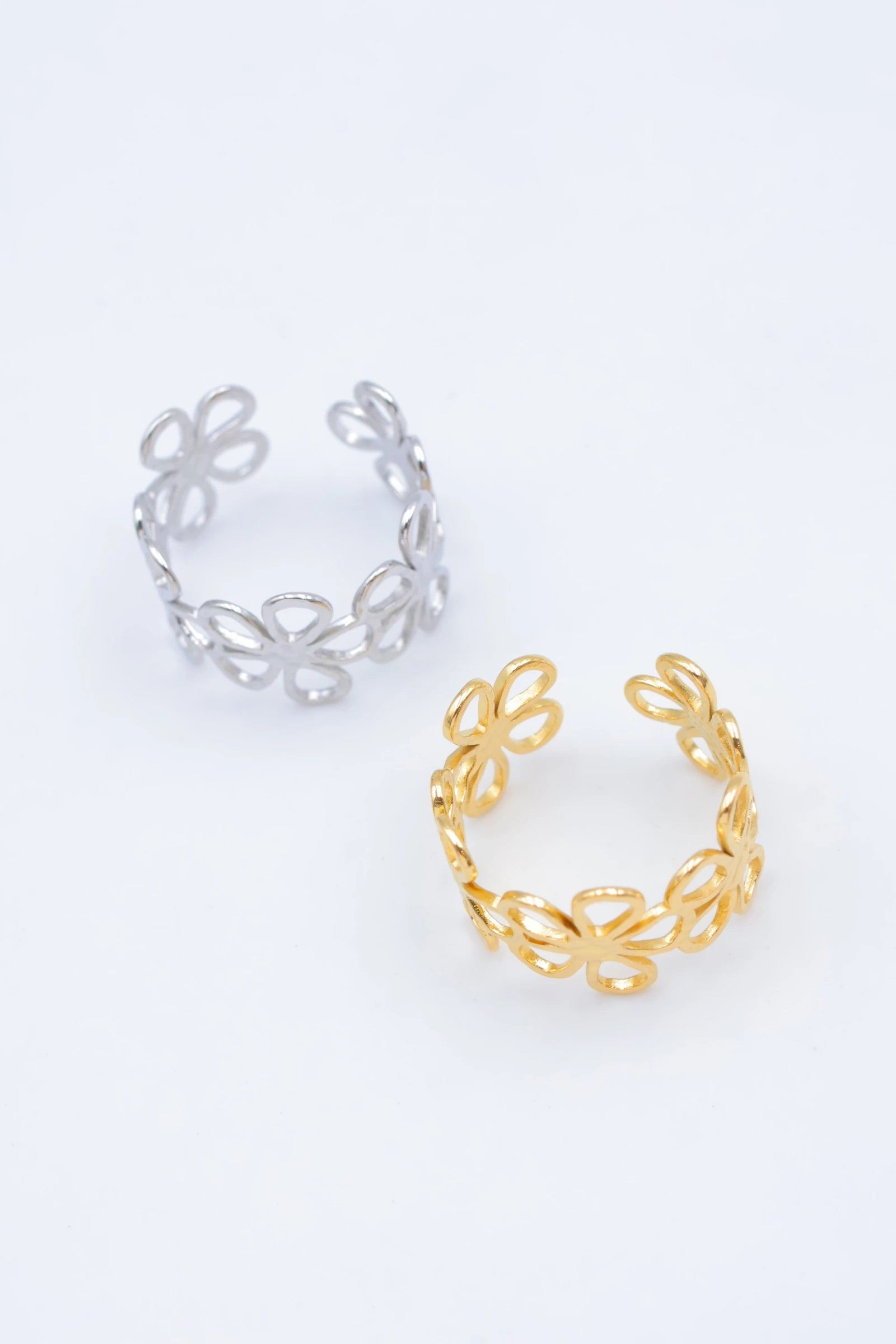 Bague en acier inoxydable ajustable - DORÉ