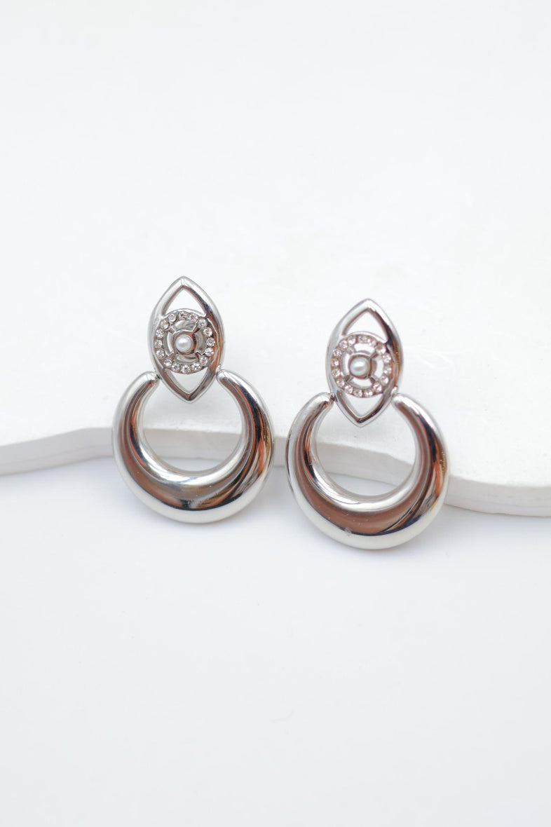 Boucles d'oreilles en acier inoxydable - ARGENT