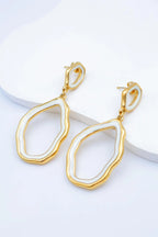Boucles d'oreilles en acier inoxydable - BLANC