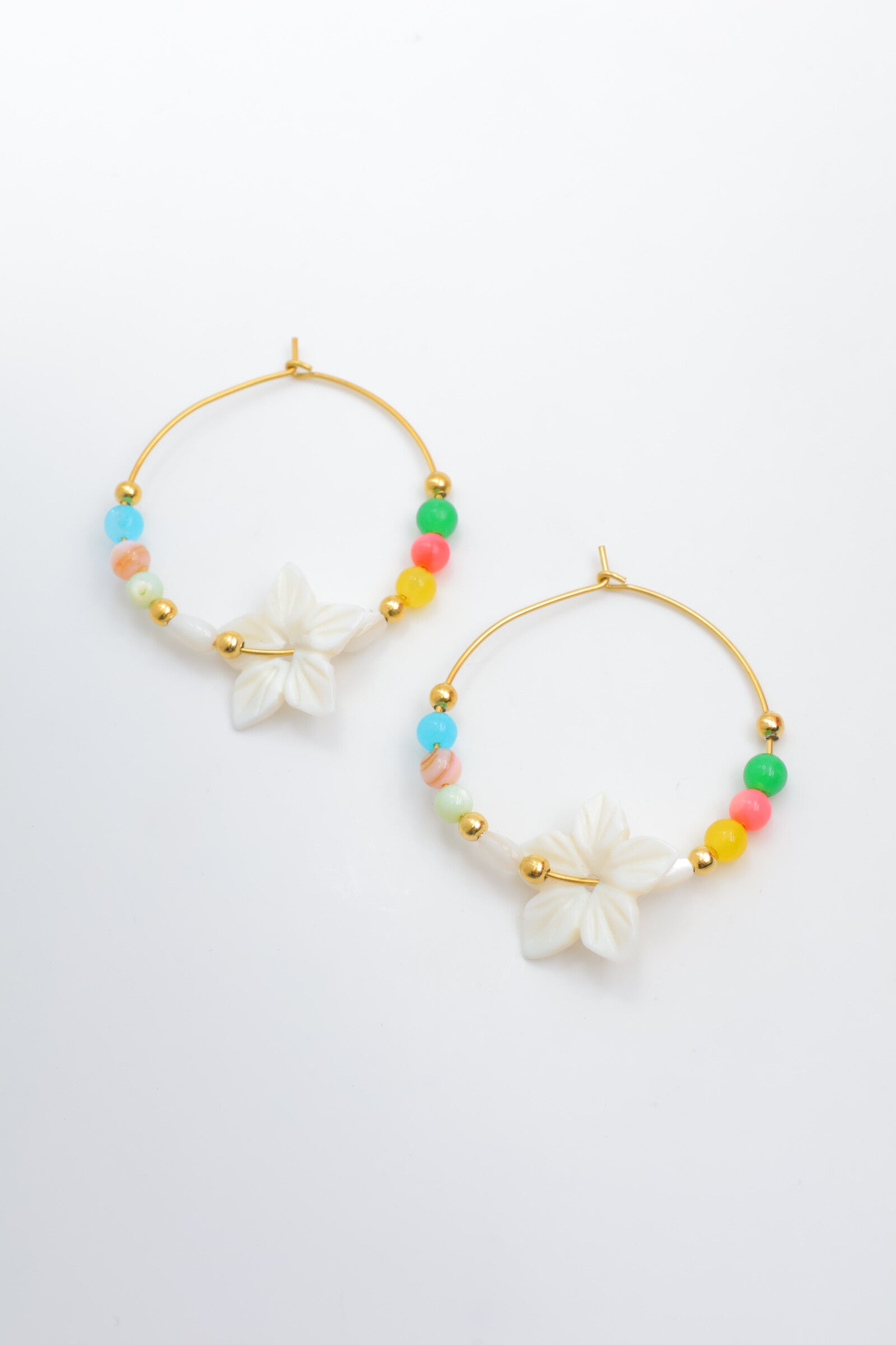 Boucles d'oreilles en acier inoxydable - MULTICOLORE