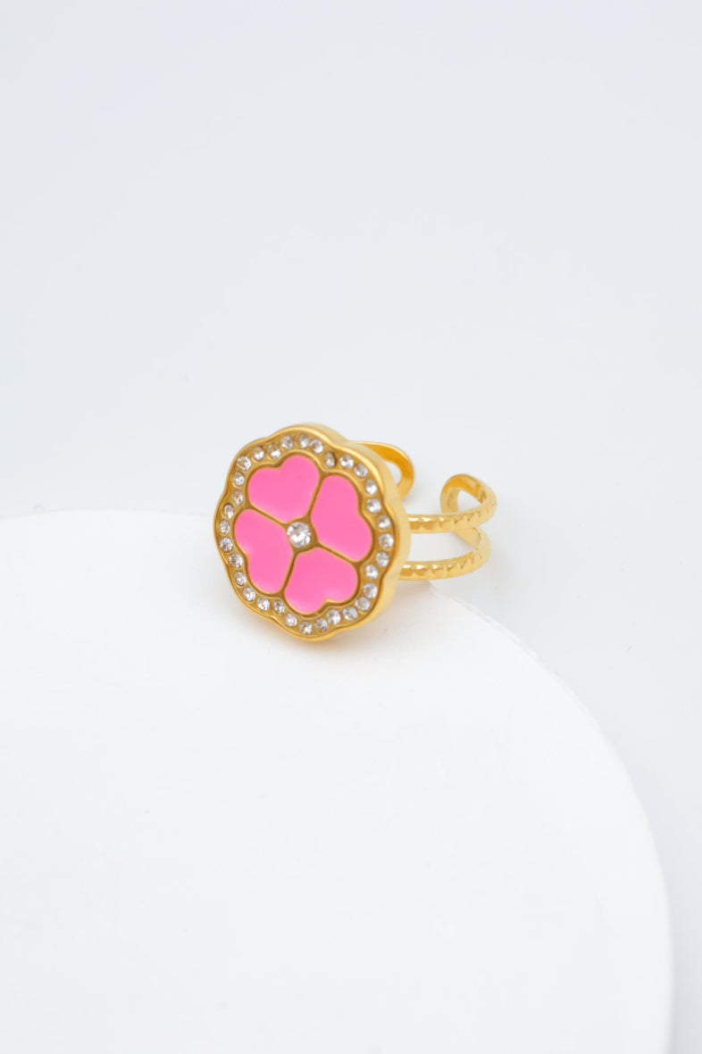 Bague en acier inoxydable ajustable - ROSE