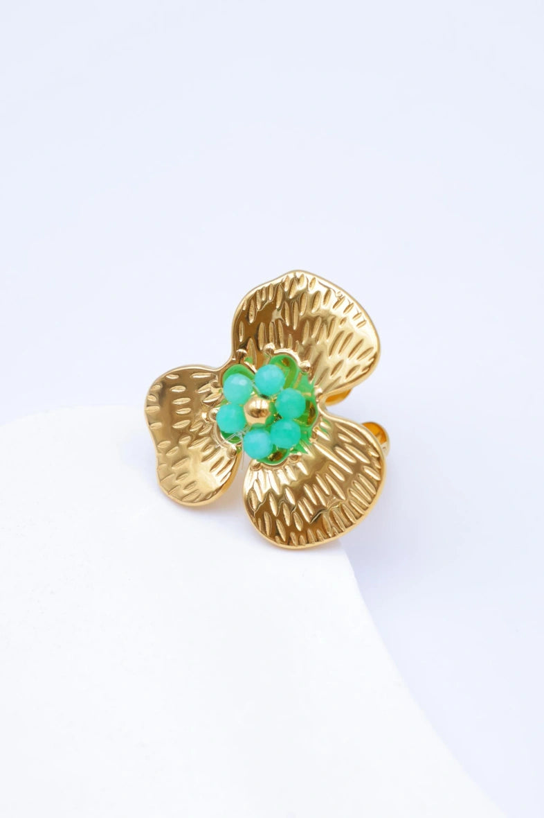 Bague en acier inoxydable ajustable - VERT
