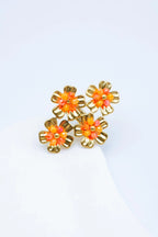 Bague en acier inoxydable ajustable - ORANGE