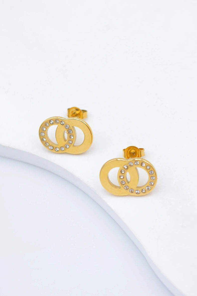 Boucles d'oreilles en acier inoxydable - DORÉ