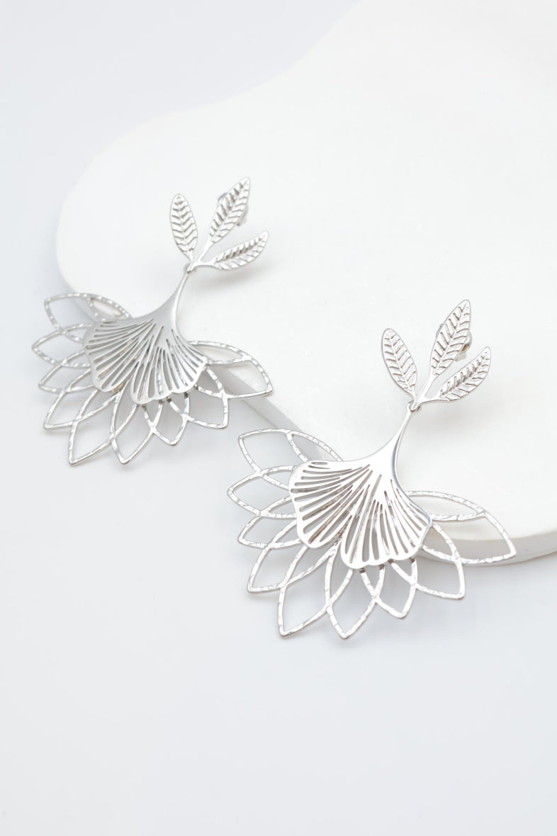 Boucles d'oreilles en acier inoxydable - ARGENT