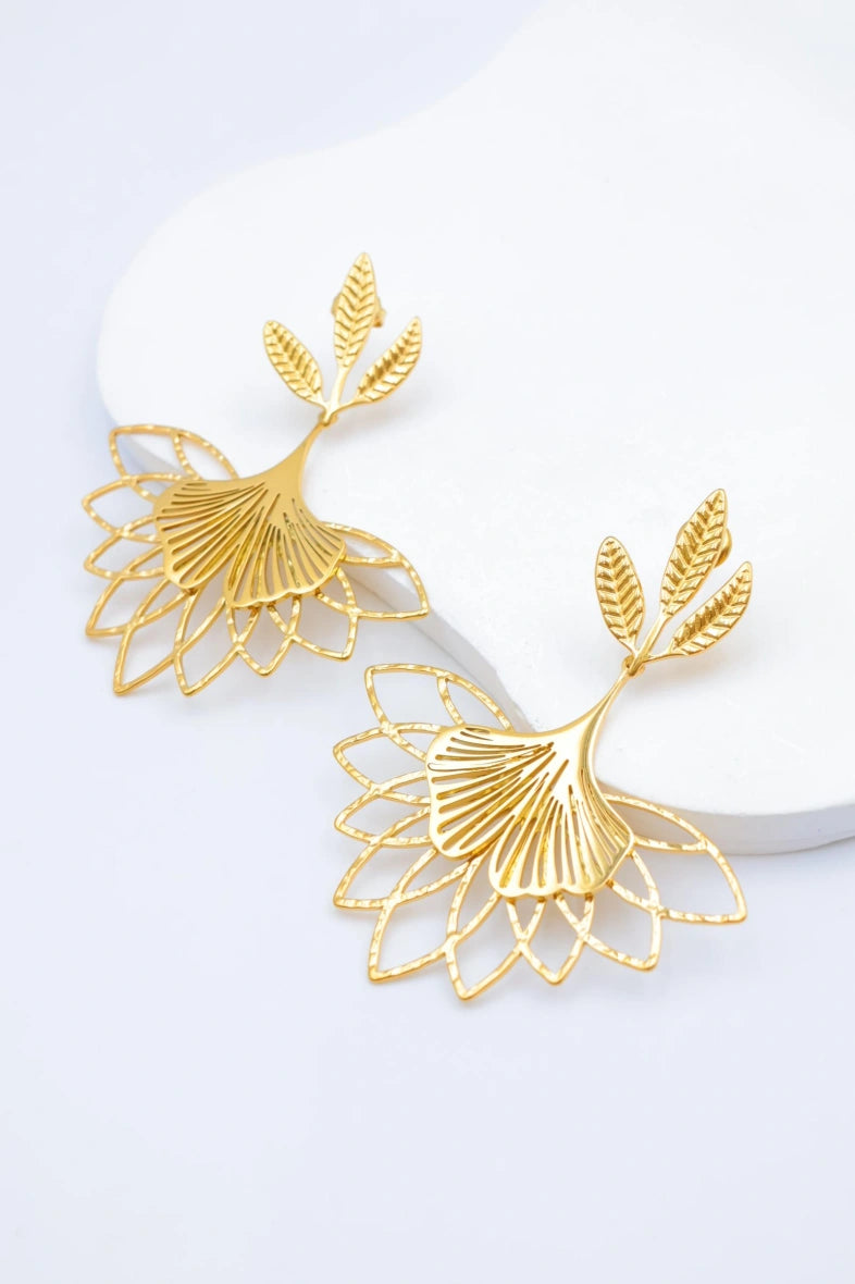 Boucles d'oreilles en acier inoxydable - DORÉ