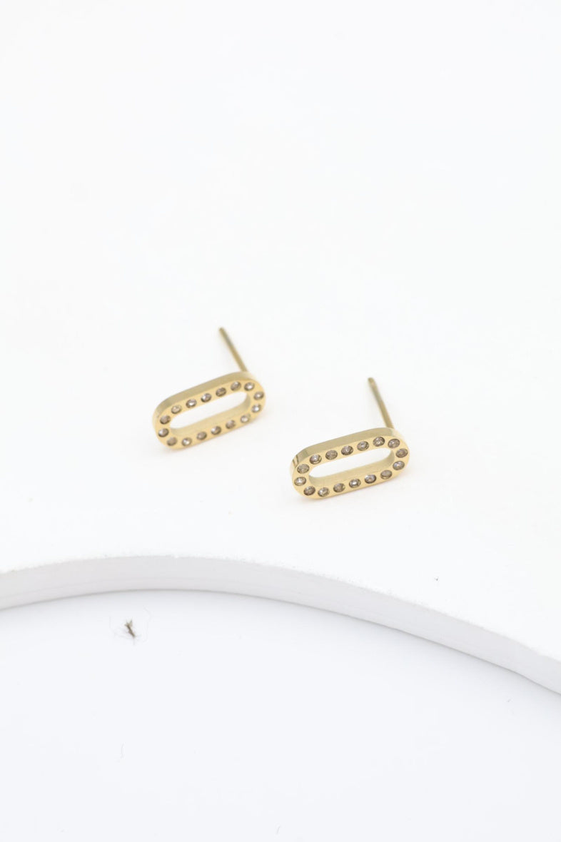 Boucles d'oreilles en acier inoxydable - DORÉ